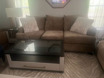 Accent Chair and Ottoman Set