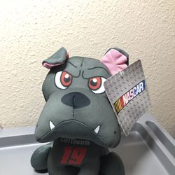 Nascar CARL EDWARDS #19 GRAY BULLDOG Plush Stuffed Animal NEW