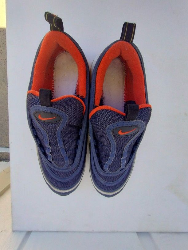 Nike Air Max 97 Midnight Navy Habanero Red White 921826 403 Men's