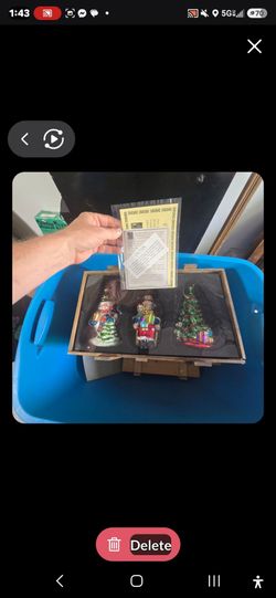 Thomas pacconi classics 2002 christmas ornaments blown glass in crate with paperwork