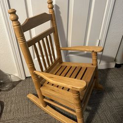 Kids Solid Wood Rocking Chair 
