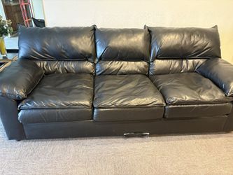 Black Leather Couch