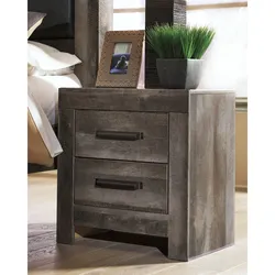 Two (2) Ashley Furniture Wynnlow 24" 2 Drawer Charging Nightstand