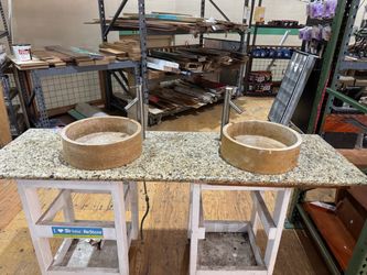 Round Stone Vessel Sink Set of 2