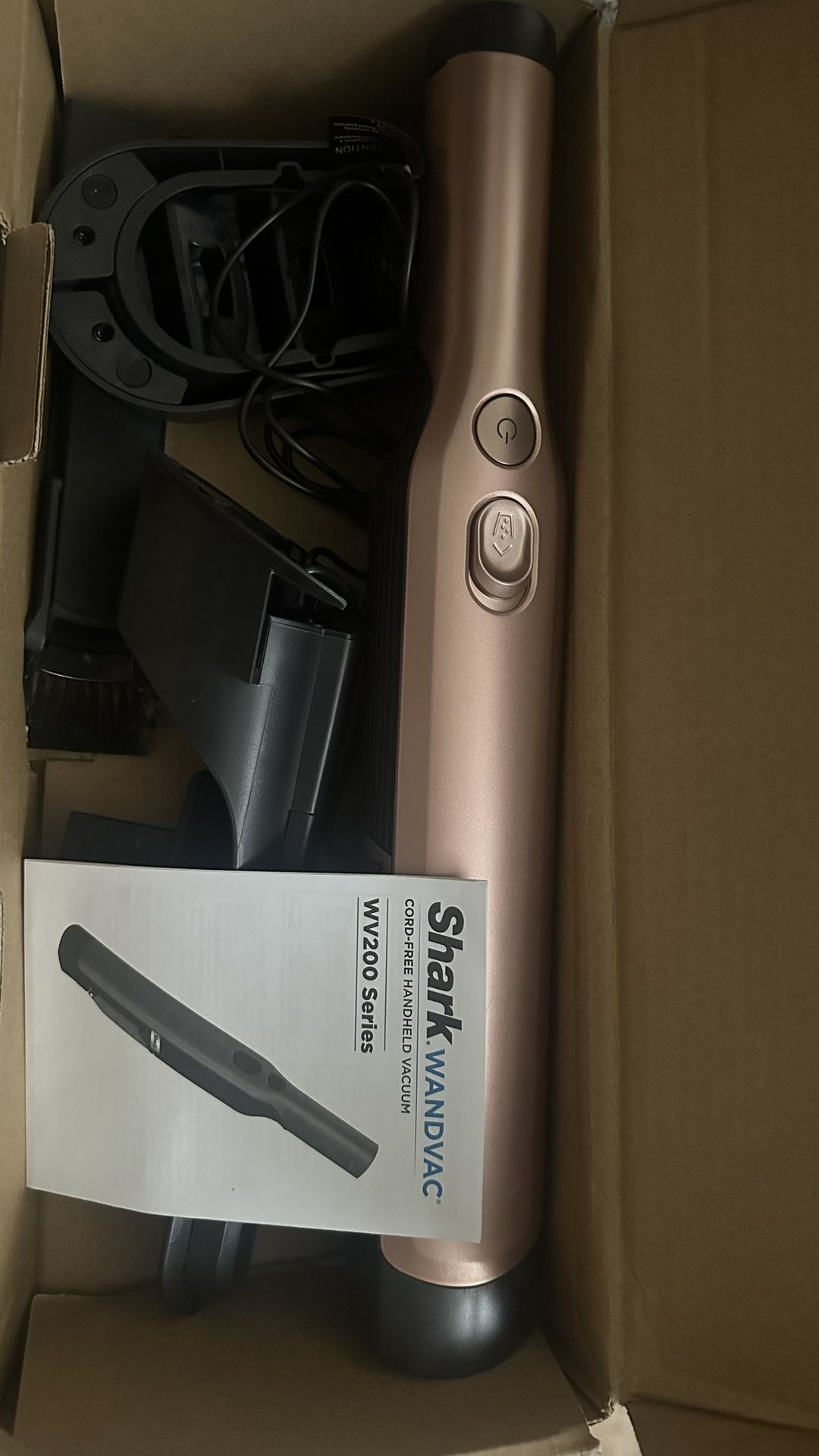 Shark WV201RGBRN WANDVAC Cordless Hand Vac, Lightweight and Portable at 1.4 lbs. with Powerful Suction, Charging Dock, One-Touch Empty for Car & Home,