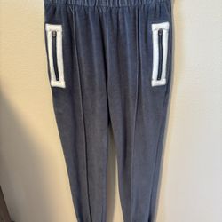 Womens Vintage Havana Velour Joggers