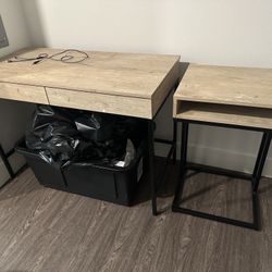 LORING WRITING DESK AND SIDE TABLE