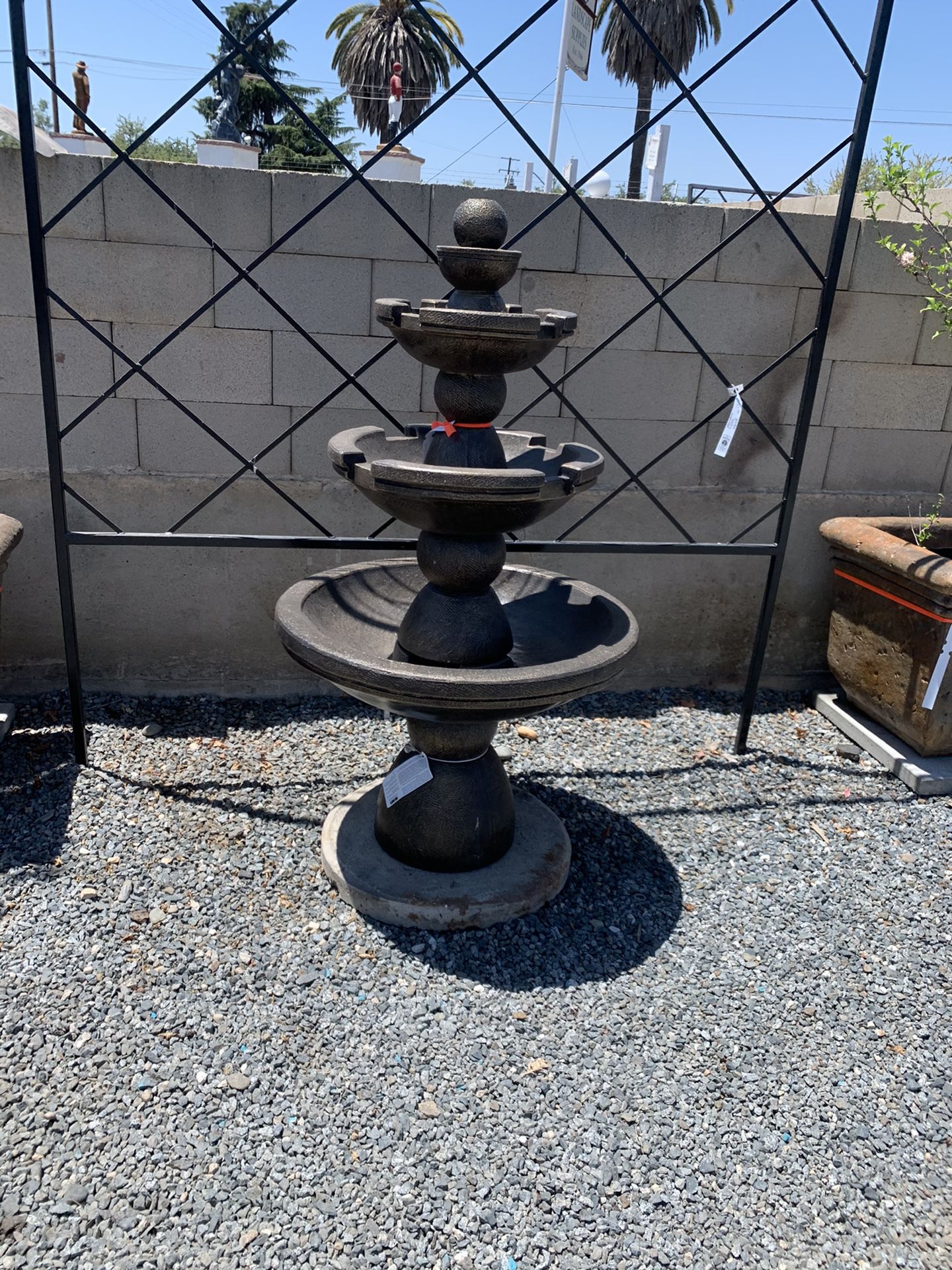 Fountain about 52 inches tall and 14 inches wide $1075 call Ed’s self haul at 688-0086