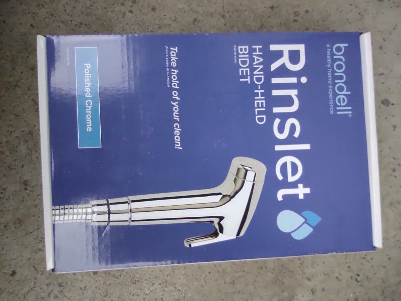 BRONDELL RINSLET HAND-HELD BIDET CHROME FINISH DIAPER SPRAYER PET WASHER