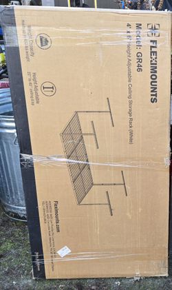 FLEXIMOUNTS 4'x6' Overhead Garage Storage Adjustable Ceiling Rack Organizer