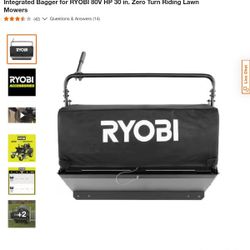 Integrated Bagger for RYOBI 80V HP 30 in. Zero Turn Riding Lawn Mowers