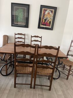 Dining room vintage cast iron table