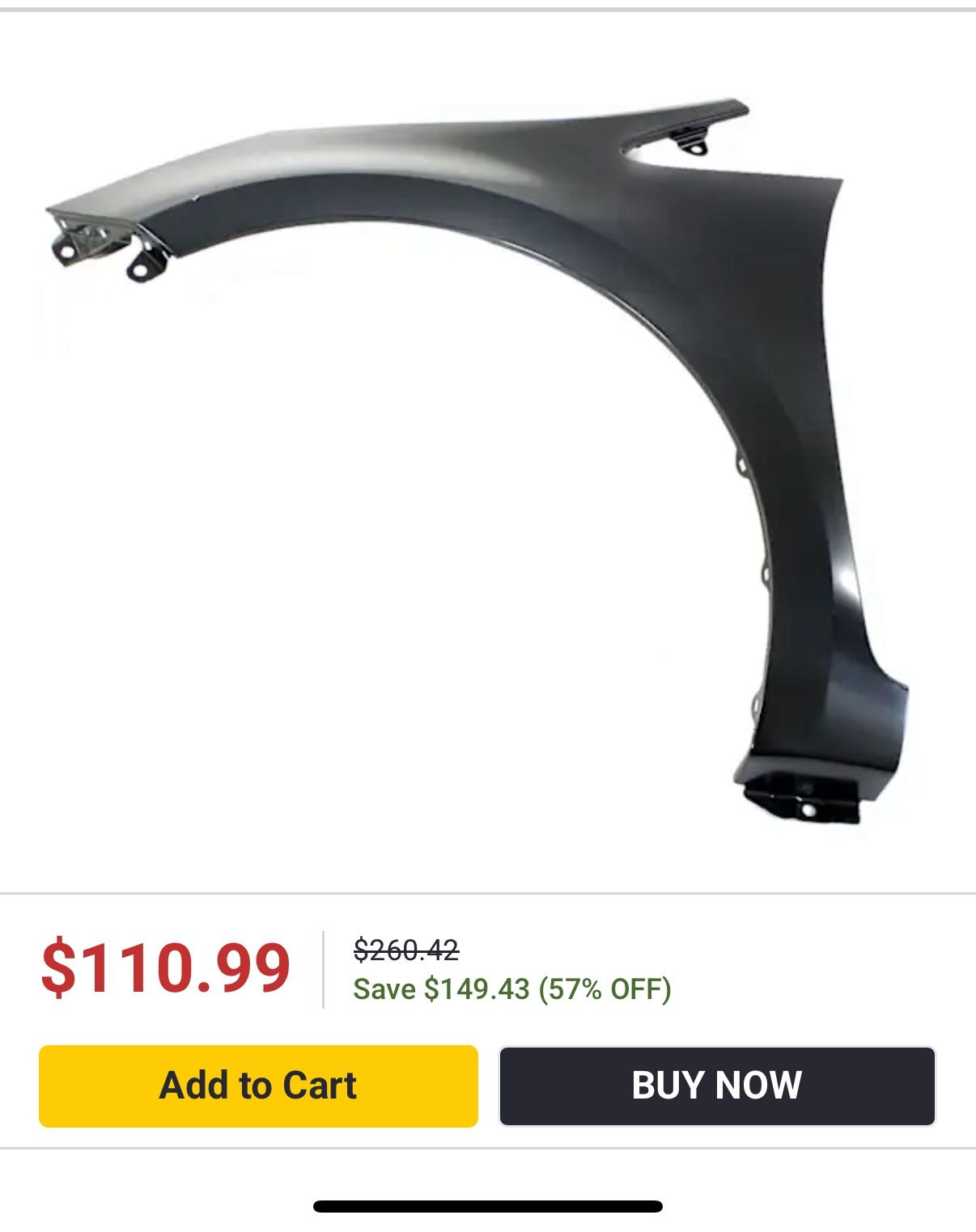 Driver Side Fender