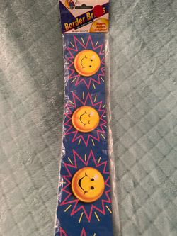 CTP Creative Teaching Press Border Brite Smiley Sun Classroom Border New