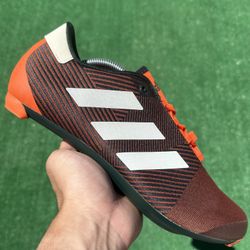 ADIDAS ROAD CYCLING SHOES “IMPACT ORANGE / SHADOW GREEN” (Sizes 10.5 and 11, Men’s Available)