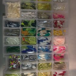 Massive Lot Of Pan Fish Plastics Fishing Lures 
