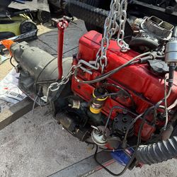 Chevy -TH350 transmission and Chevy 153 complete engine