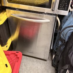 KitchenAid Stainless Steel Built-In Microwave & Dishwasher Set