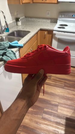 Nike Air Force 1 Triple Red Low Top
