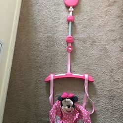 Baby girls hanging swing Minnie Mouse