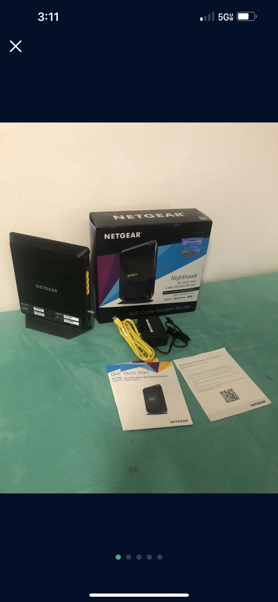 Netgear C7000v2 Cable Modem Router