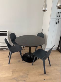 Dinning table with chairs.