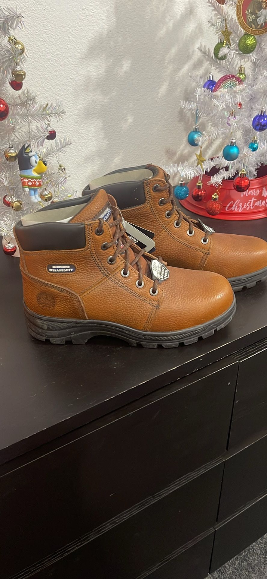 Sketchers Steel Toe Relaxed Fit Work boots