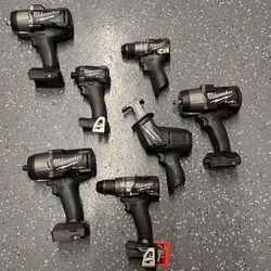 Milwaukee Fuel Black M18/M12 Tools, Impacts, Drills, Hackzall