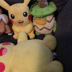 9 Pokémon Plush Bundle Pikachu Evee Bulbasaur