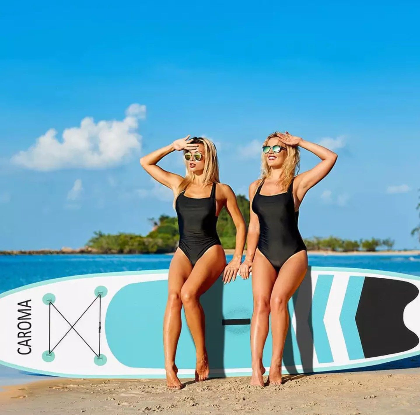 Hot summer item!! Get now before they're gone! Inflatable Stand Up Adult Anti-slip Paddle Board Water Sport Surfing kayak Unisex 305x76x10cm