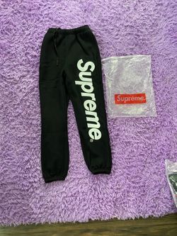 Supreme Black Sweatpants with Logo