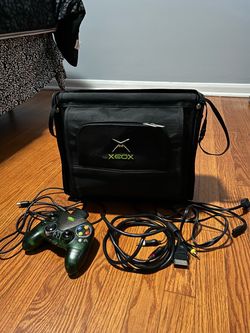 Xbox accessories bag controller power and av cables $20 for everything firm