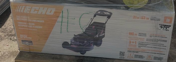 Echo Gas Self Propelled Lawn Mower/Bagger