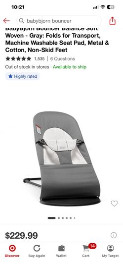 Baby Bjorn bouncer like new 195