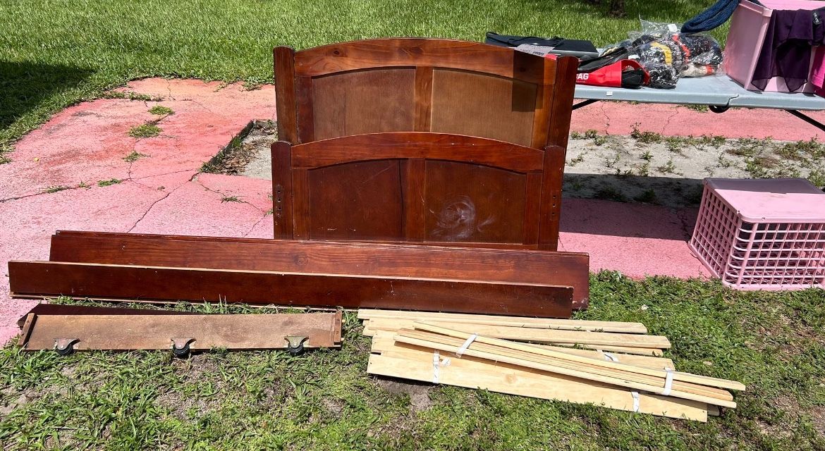 Twin Bed Frame Real Wood