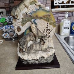 Wolf Statue Figurine