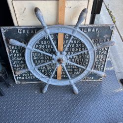 Wilcox Crittenden & Co 30” Ships Wheel 