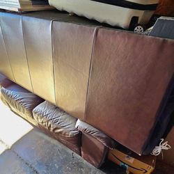 Leather couch and love seat