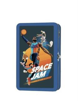 Space Jam A New Legacy School Supplies Box Lebron James Tin Pencil Case.