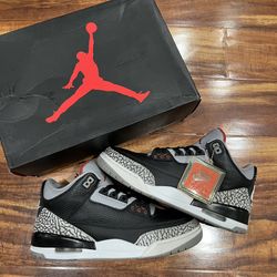 Size 10 - Jordan 3 Black Cement 2018