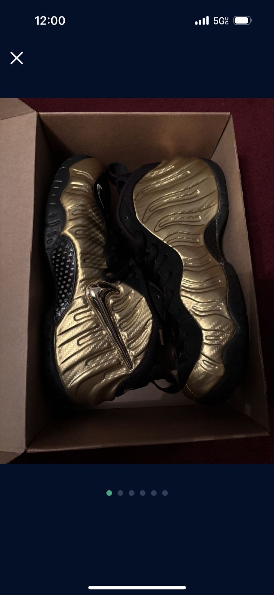 Nike Air Foamposite Pro Gold (VNDS) Sz 11.5