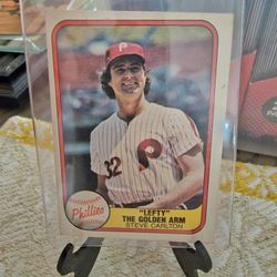 Philadelphia Phillies Steve Carlton Tug McGraw 1981 Fleer Baseball Cards 
