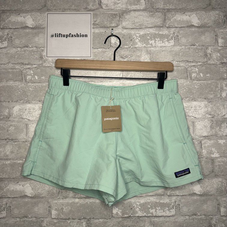 Patagonia Women's Barely Baggies Shorts 2.5" NWT Size Large (Early Teal) #57044