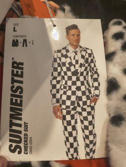 Black And White Checkered Suit