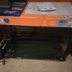Top Paw Double Door 36 In Dog Crate