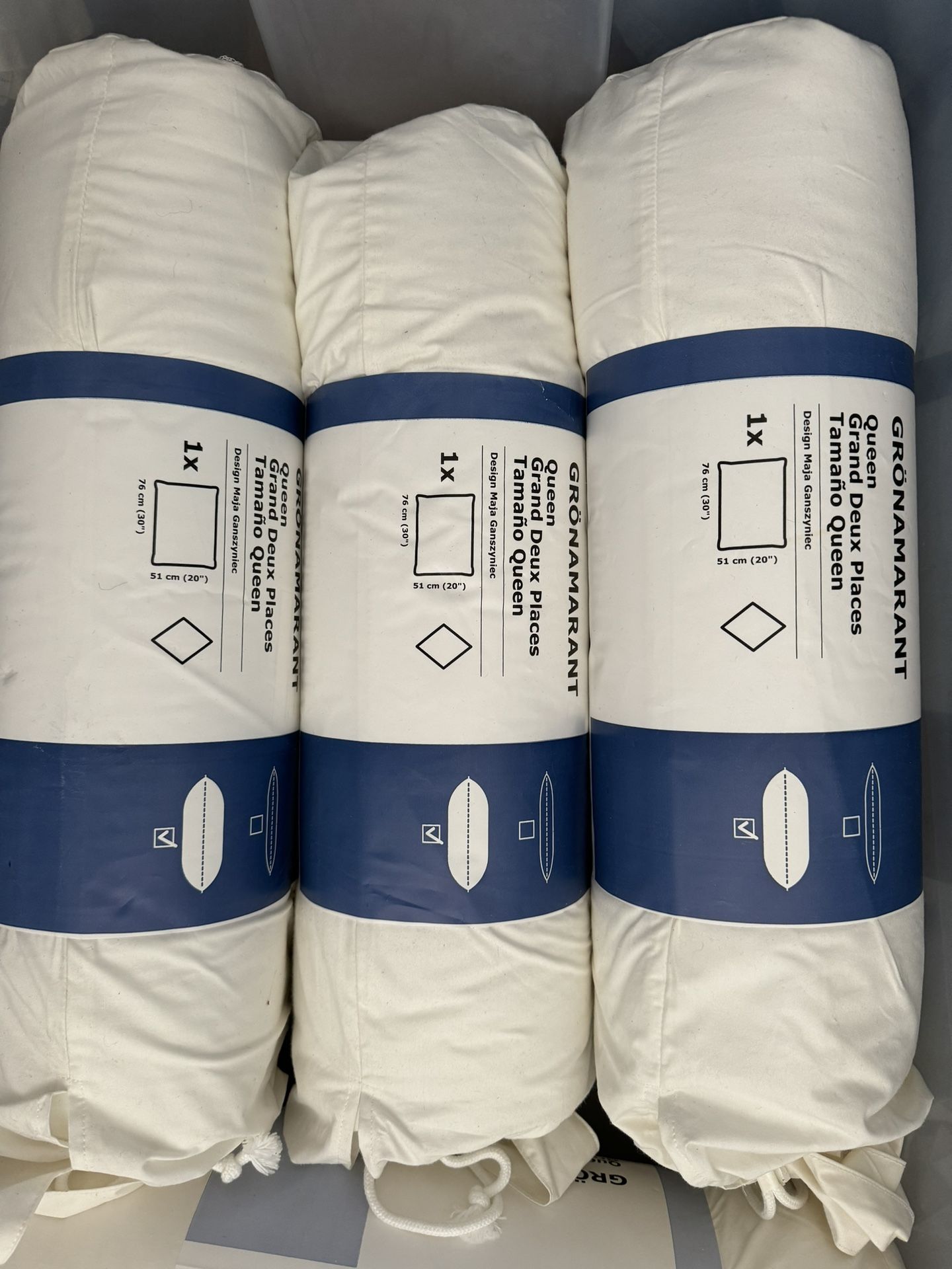 New IKEA Gronamarant Pillow (Queen Bed Size) 76cm (30”)