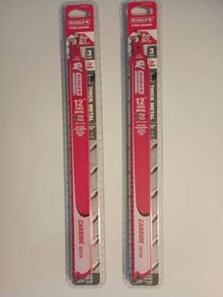 NEW!! 12 in. 8 TPI Steel Demon Carbide Teeth Reciprocating Saw Blades - $40 (Harahan)