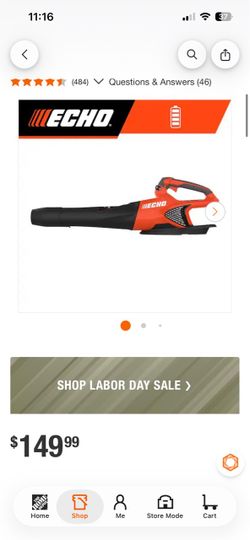 ECHO Cordless Leaf Blower tool only