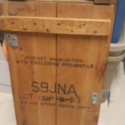 Vintage Military Missile Box