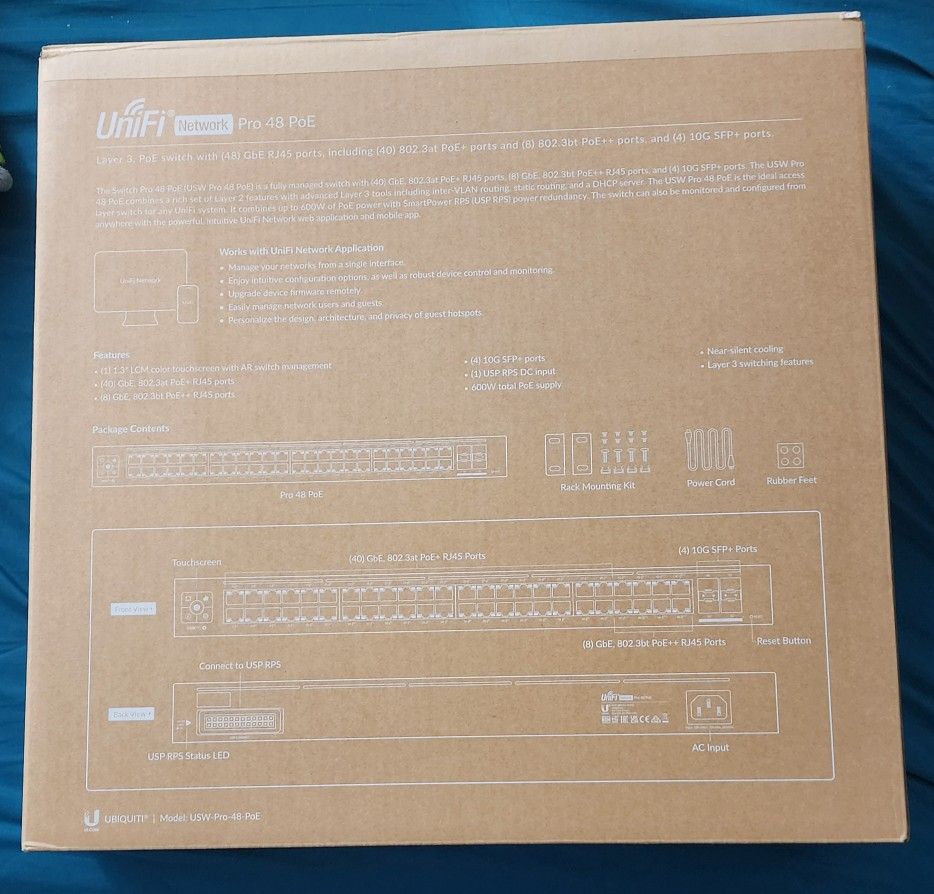 Ubiquiti Pro 48 PoE
(600W)